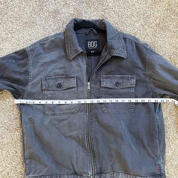 Urban Outfitters BDG Mens Full Zip Gray Jacket Size Medium - Picture 6 of 6